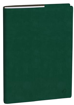 Quo Vadis 048376Q Kalender Trinote Italienische Sprache Jahr 2026 Farbe Grün Englisch Format A4 18 x 24 cm Wochenkalender 13 Monate Dezember - Dezember - weißes Papier mit Adressbuch abnehmbarer