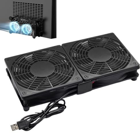 Ventilador de refrigeración USB para computadora portátil: mini refrigerador de enrutador, soplador de alta velocidad, dispositivo de ventilación silencioso, extractor de calor duradero | Ventilador d