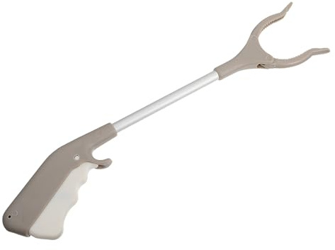 Abaodam Pinza Larghezza Fino a 9cm per Raccolta Rifiuti Non Scivolosa in Lega di Alluminio e Plastica Abs Rotazione a 90°, per Raccogliere Oggetti in Casa