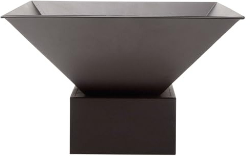 Verdemax Braciere da Esterno in Metallo Nero, Ø53x29 cm, con Forca e Paletta