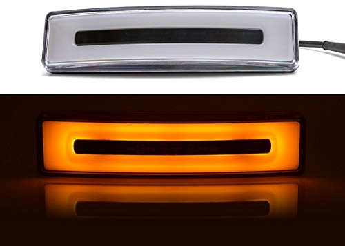 24/7 Auto 2x Orange Neon Vorne Position LED Lichter Dach Cabin Marker für Scania 24V E-Geprüft