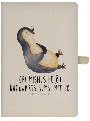 Mr. & Mrs. Panda Kladde Pinguin Lachen - Geschenk, notizbuch, Adressbuch, Lol, Journal, Humor, Reisetagebuch, Witzig, Haha, Tagebuch