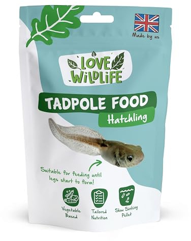 Love Wildlife Tadpole Hatchling 80g | 100% Natural Food for Tadpoles, Frogs, Toads & Newts