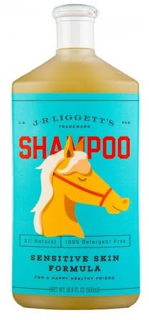 J.R.LIGGETT'S Liquid Horse Shampoo, Natural Mane and Tail Cleanser 16.9 oz