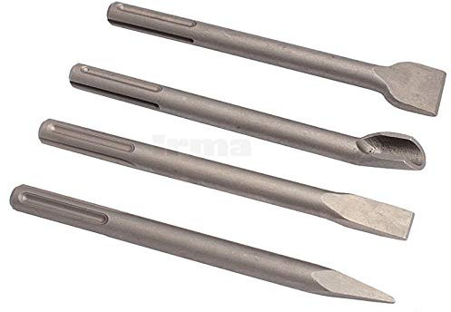 BSD SDS-Max Meißel Set 4 tlg- 18x250mm - Meißel Set für Mauerwerk