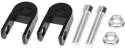 F FIERCE CYCLE 1 Paar 3 cm Motorrad Stoßdämpfer Höhenverlängerung Universal Heckstoßdämpfer Erhöhung Höhenverlängerung Schwarz