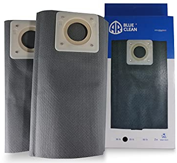 AR Blue Clean Sacs Filtrants en Tissu Lavable 35 l pour Aspirateurs Solides et Liquides