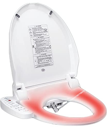 JYMYGS Abattants WC, Sièges de Toilette pour Bidet Électriques Intelligent, Buses Autonettoyantes Séchage Instantané À L'Air Chaud, Douchette WC Les Soins Intimes Toilettes Japonaises, Lon002mkj