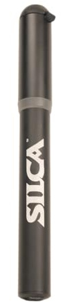 SILCA Gravelero Mini-Fahrradpumpe | großes Volumen Schotter/Berg/Straße | Legierungskörper mit Schlauch und Feststellfutter | Presta- und Schrader-Kopf-Schlauch-/schlauchlose Reifen | Fahrradhandpumpe