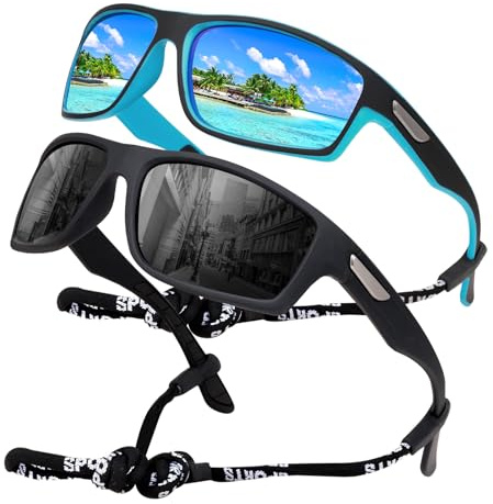 SKYWAY Polarisierte Sonnenbrille Herren, Sportbrille Fahrradbrille Herren Damen zum Baseball Laufen Radfahren Angeln Golfen UV400-Schutz Sonnenbrille
