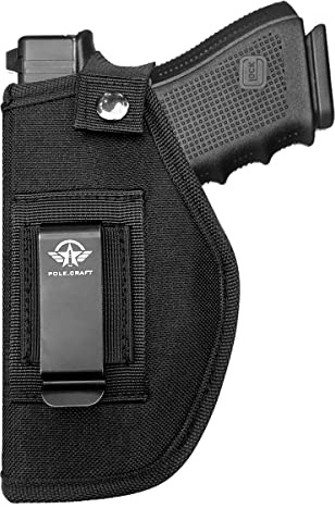 IWB/OWB Pistol Holsters Fit：Glock 19 17 26 43/G2C G3C/Sig P320/M&P 9mm 40/45/380 /Security 9/Hellcat (Black, Right/Left Hand Draw (IWB/OWB))