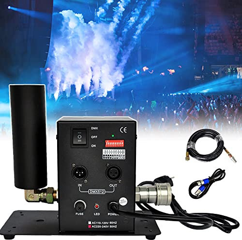 Máquina de Chorro de CO2 Fogger DMX512 de Doble Tubo, máquina Profesional de Discoteca, Niebla de Hielo seco, máquina de Humo de CO2, Efectos de espectáculo de DJ de Escenario