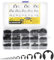 Set di 500 Clip di Ritenzione E-Clip, Anello di Fissaggio Interno ed Esterno, Kit di Anelli a Scatto E-Clip, Disponibili in 13 Dimensioni