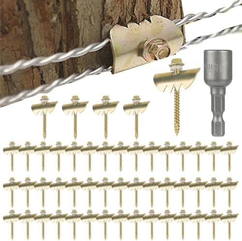 Lambo Fence Clip - Wire Clip | Reuse Fence Fastener Nails with Wire Fixer, for Wire Mesh and Woven Fences, Patent Pending
