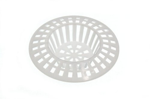 10 X White 60mm Basin, Bath, and Sink Strainers - Prevents Clogs