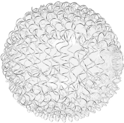Luxshiny Abat-Jour En Fil D'Aluminium Transparent Abat-Jour Suspension G4 Petit - 3.15 Pouces Couvercle De Lampe Pour Lampe De Table Bureau Et Salon Diffusion De Lumière Douce