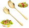 WUISOLQP Posate per insalata in acciaio inox, 22 x 5,2 cm, cucchiai da portata in acciaio inox, per insalata, set di posate da insalata, cucchiaio multifunzione, forchetta per casa, ristorante (2