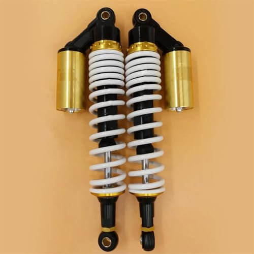 Universal 8mm Feder 390mm Motorrad Hinten Luft/Stickstoff Zelle Stoßdämpfer Für S&uzuki Atv Schwarz & Weiß Motorrad