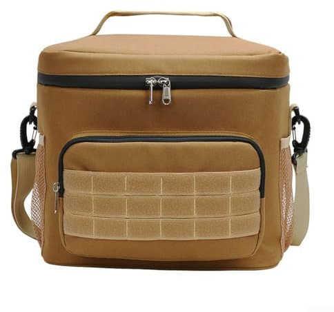 Sac isotherme isotherme portable et étanche pour le camping et l'extérieur (kaki)