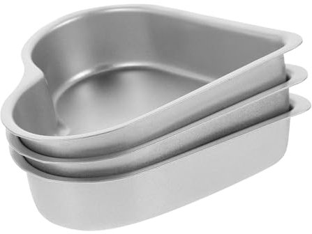 LALADEFIEE 3stücke Herzkuchenform Aus Metall Puddingformen Herzform Geleeformen Für Kleine Kuchen Backformen Aus Kohlenstoffstahl Herzgeleeformen Für Pudding Und Muffins