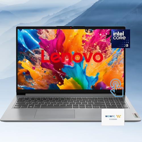 Lenovo 15.6 Touchscreen IdeaPad | 16GB RAM | 1TB Storage (512GB SSD & 512GB External Storage) | Intel 6-Core Processor | FHD (1920 x 1080) | HDMI | Bluetooth | Windows 11 | w/WOWPC Bundle