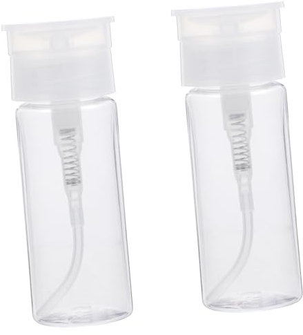 CANIGHT 2pcs Reusable Travel Bottles Compact Press Dispensing Containers for Cosmetics Skincare and Liquids Outdoor Activities and Packing Essentials