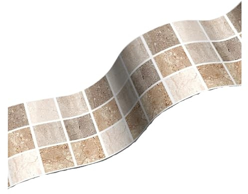 AMENGJ Línea de Cintura Papel Tapiz Pegatinas de Pared de línea de Cintura for baño, Mural artístico contra Salpicaduras, línea de rodapié de Cocina y Oficina, Papel Tapiz Decorativo