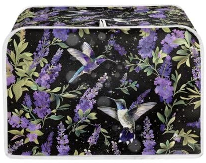 Dekorative Toaster-Abdeckung, Vintage-Sonnenblume, 2 Scheiben, kleine Küchengeräte, Staubschutzhüllen, kleine Brotbackmaschine, Staub- und Fingerabdruckschutz