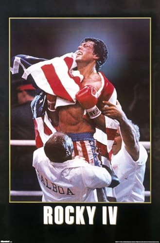 Rocky IV (1985) - One Sheet Wall Poster, 34L x 22.4W, Premium Unframed Version