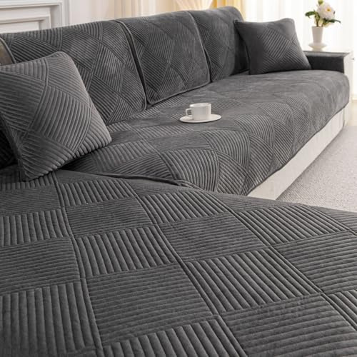 Sofa überzug,Sofa Cover L Shape,Sofaschutz Neue Waschbar,Couchschoner | Sofa überzug Rutschfeste Sofabezug 1 2 3 4 Sitzer Couch überzug Sofa Bezug für Sektionssofa, Sofaüberwürfe L Form Möbelschutz
