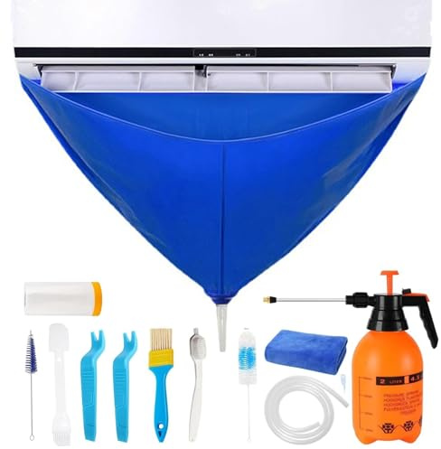 Kit de Nettoyage pour Mini-climatiseurs Split : Sac étanche et Housse Anti-poussière pour l'entretien | Outils Essentiels pour Un Entretien Efficace de Votre système CVC