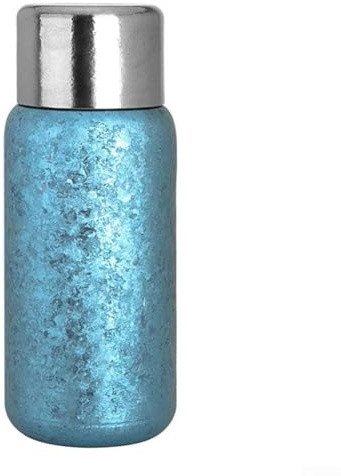 Yhenlovtt Infuseur pour l'extérieur 450 ml Camping Sports en alliage isotherme double bouteille avec thé ultraléger et thé mural en titane (bleu)