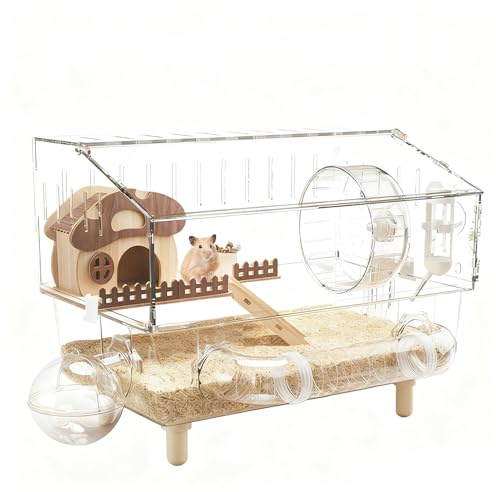 Habitat – Haus-System | Höhle, Kleintierwohnung, Indoor-Spielplatz, modularer Käfig-Setup, Lebensset, geschlossener Lebensraum, interaktives Kleintierheim