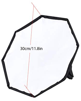OEBUAFI Difusor Softbox de Flash de para Fotografía de Estudio Accesorio de Iluminación Profesional para Fotógrafos 30cm