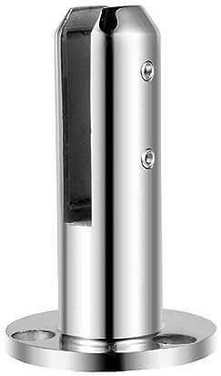 Pince à verre en acier inoxydable, maison, jardin, balcon, robinets en verre, Post-balustrade, pince de garde-corps, pince de clôture en verre de balcon(Silver Square 4pcs)