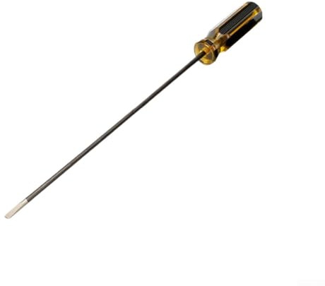 30 cm (12 tum) extra lång magnetisk slitsad korsskruvmejsel för precision för symaskin och bilreparationer med kromvanadiumstål och bekvämt handtag (slitsad skruvmejsel)