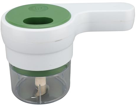 TOPINCN Set Affettaverdure Elettrico, Tritatutto per Aglio, Robot da Senza Fili con ABS e Acciaio Inossidabile per Cipolla, Peperoncino, Verdure, Carne,