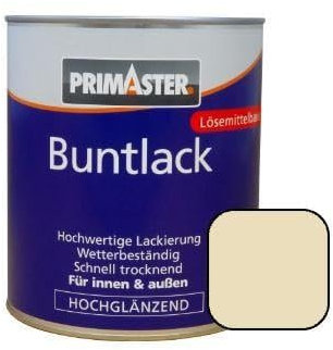 Primaster Buntlack 375ml Hellelfenbein Hochglänzend Wetterbeständig Holz&Metall