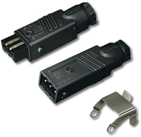 Hirschmann-Kupplung Stecker-Set für Jalousien, Markisen, Rollläden. 230 V. STAS 3 + STAK 3 + Stasi 3.+++