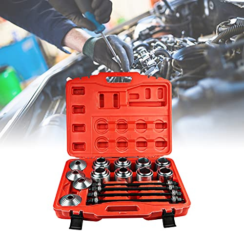 Cuscinetto Estrattore 36 Pezzi, Kit Bussole per Rimozione e Inserimento Cuscinetti a Sfera, Set Strumenti Riparazione con Anelli di Pressione per Meccanici Auto Moto Industria