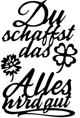 Ideen mit Herz Stanzschablonen | Schriften | Motivation 2 | 4 Stück