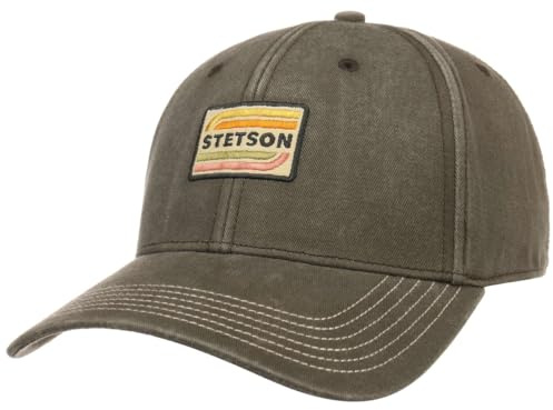 Stetson Lenloy Baseballcap Stoffcap Uni einfarbig Strapback Herren Sommer Winter