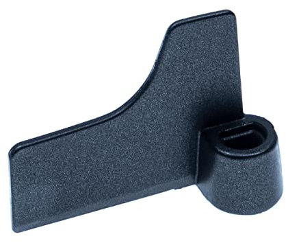 vhbw Knethaken kompatibel mit Panasonic SD-ZB2512, SDZB2512KXE, SD-ZD2010KXH Brotbackautomat - Rührhaken, 6,7 x 5 cm, Aluminiumlegierung, Schwarz