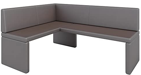 Eckbank Akiko Corner Bench - Eckbankgruppe für Ihrem Esszimmer, Küche modern, Sitzecke, Essecke. Perfekt für Küche, Büro und Rezeption. Solide und Starke Verarbeitung. (Soft 30, 128x168cm Links)