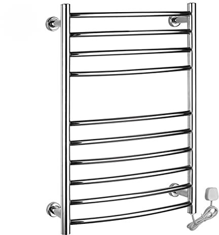 WRJAHCG Portasciugamani Elettrico 102W,Scaldasalviette Elettrico 52 * 75Cm,Portasciugamani in Acciaio Inox,Scaldasalviette Elettrico con Termostato,Scalda Asciugamani,Plug in