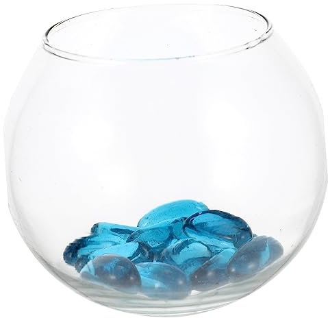 DOITOOL 1satz Runder Glaskugel-Aquarium Für Schreibtisch Transparentes Fischglas Für Betta-Fische Und Goldfische Dekoratives Fischbecken Für Büro Und Wohnzimmer Für Kreative