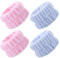 4 Piezas Correa de Lavado de Muñeca para SPA, Muñequera de Lavado Facial, Bandas de Muñeca Transpirables,Bandas de Muñeca Faciales, Muñequeras Absorbentes Elásticas, Muñequera Ajustable