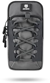SWORTS Run Arm Bag · Premium Laufsport Handytasche · 2-Fächer-Trennung · Joggen Armtasche Unisex