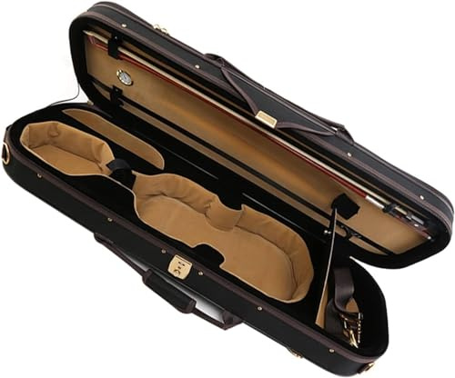 Geigenkasten Geigenkoffer 1/4 1/2 3/4 4/4 Professionell Geige Koffer Mit Hygrometer Baumwollfutter Superleicht Violine Reisekoffer Leicht Zu Tragen (Size : 4/4)