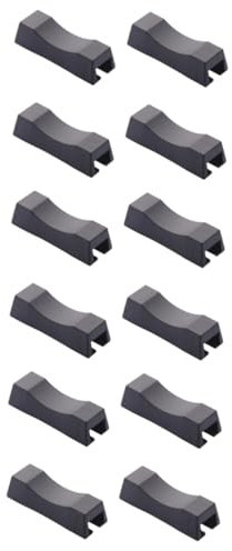 TOPBATHY 12 Piezas Resto De Palillos Porta Cuchara Porta Cubiertos para Mesa Accesorio De Cocina Accesorios De Cocina Soporte De Tenedores Soporte De Palillos Resto El Plastico Black